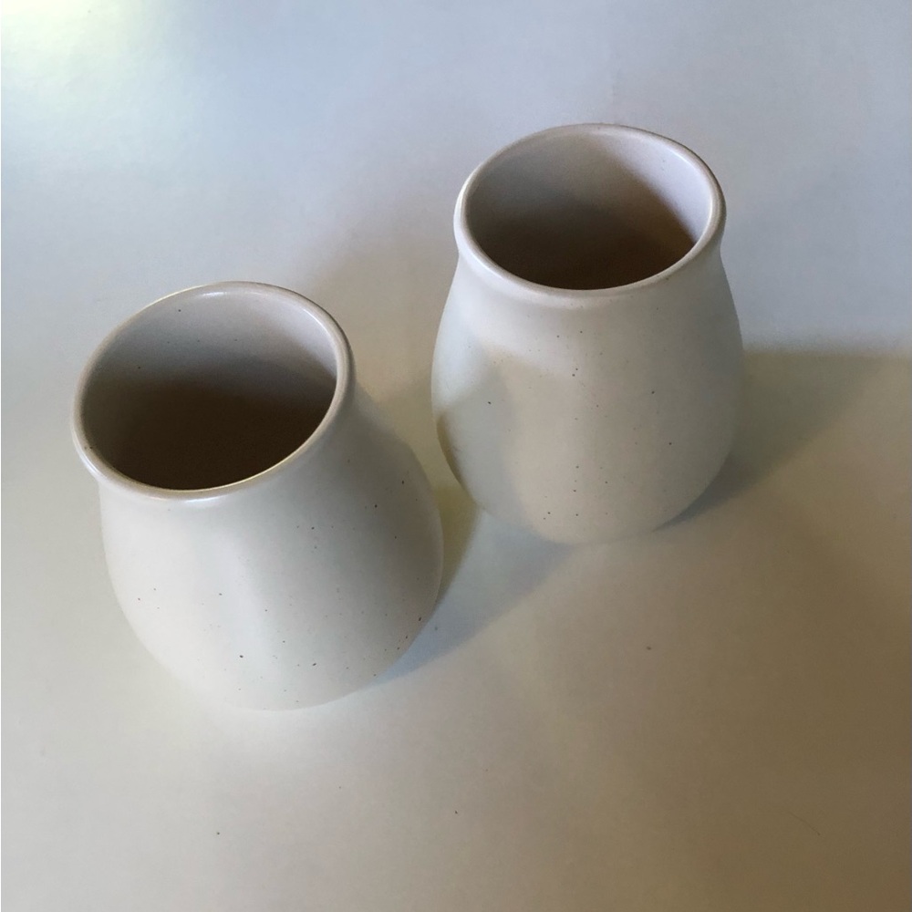 Speckled vases